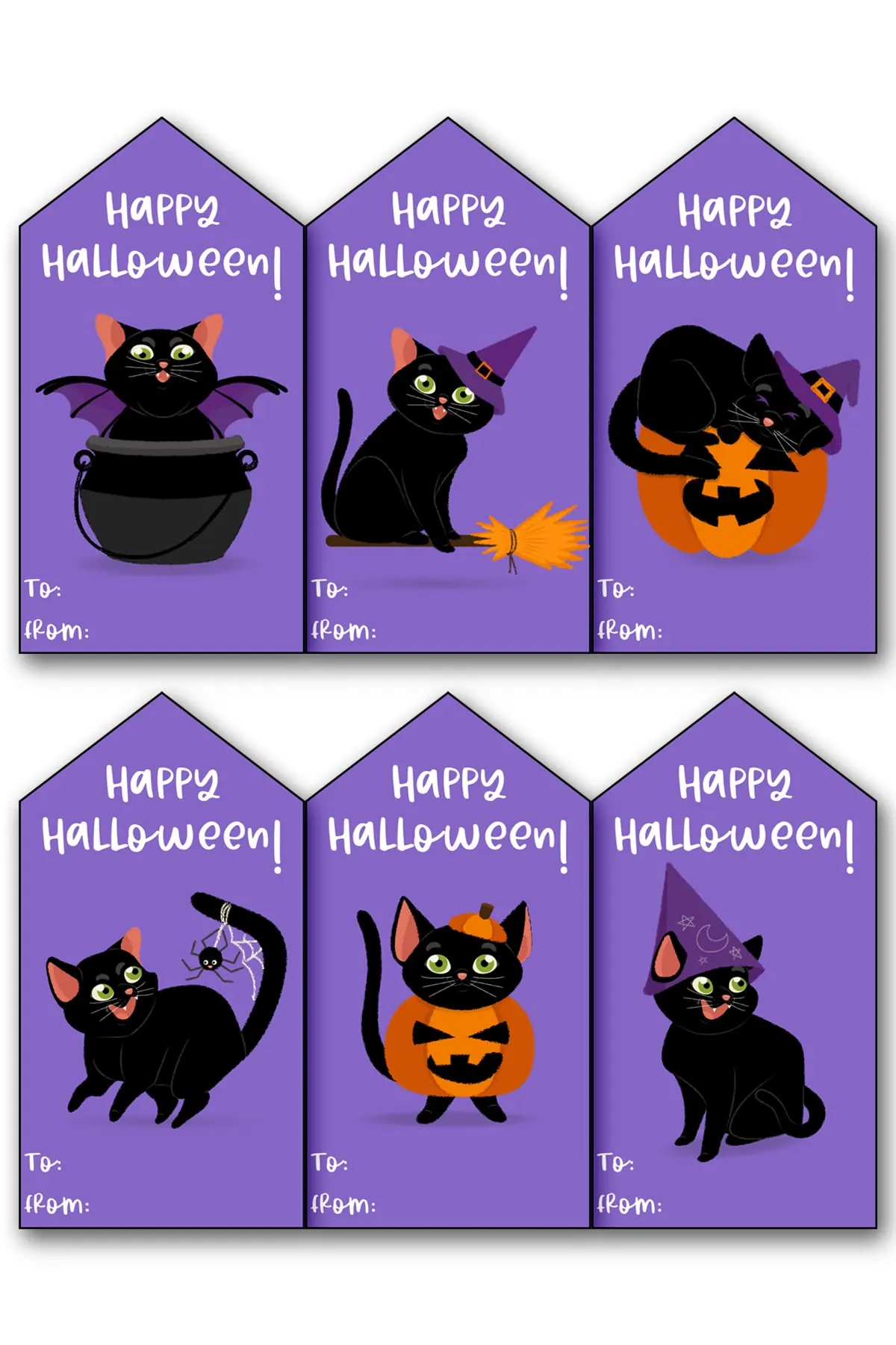 Printable Halloween gift tags