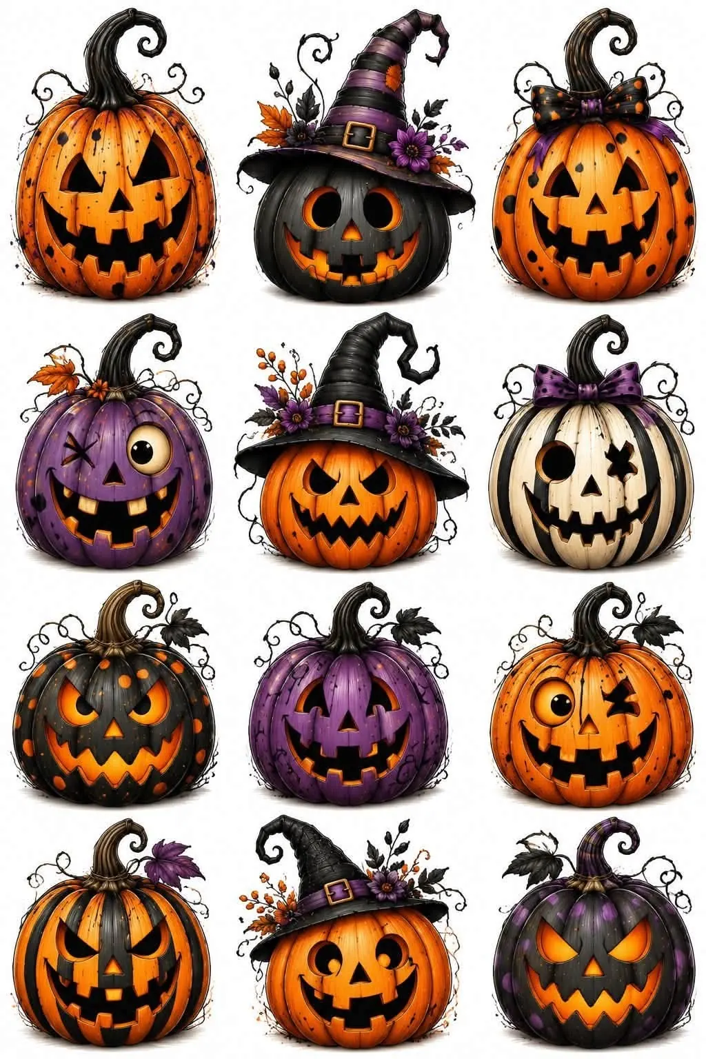 Halloween pumpkin printable designs